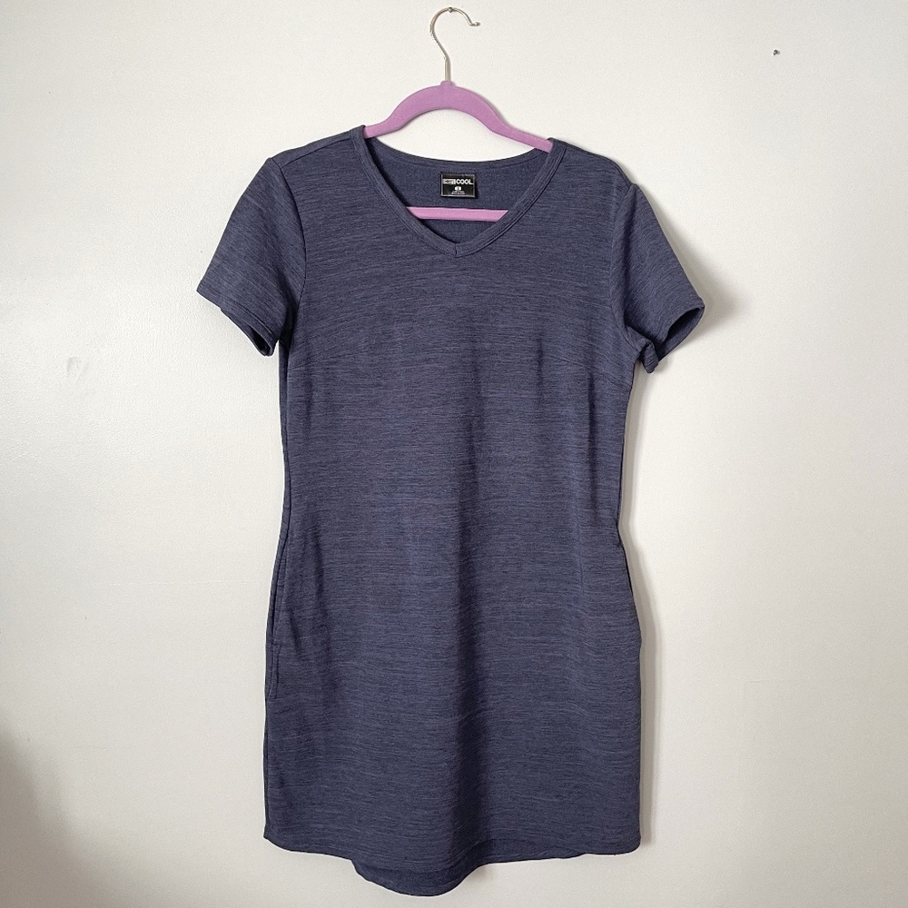 Heathered Navy T-shirt Dress, Size S